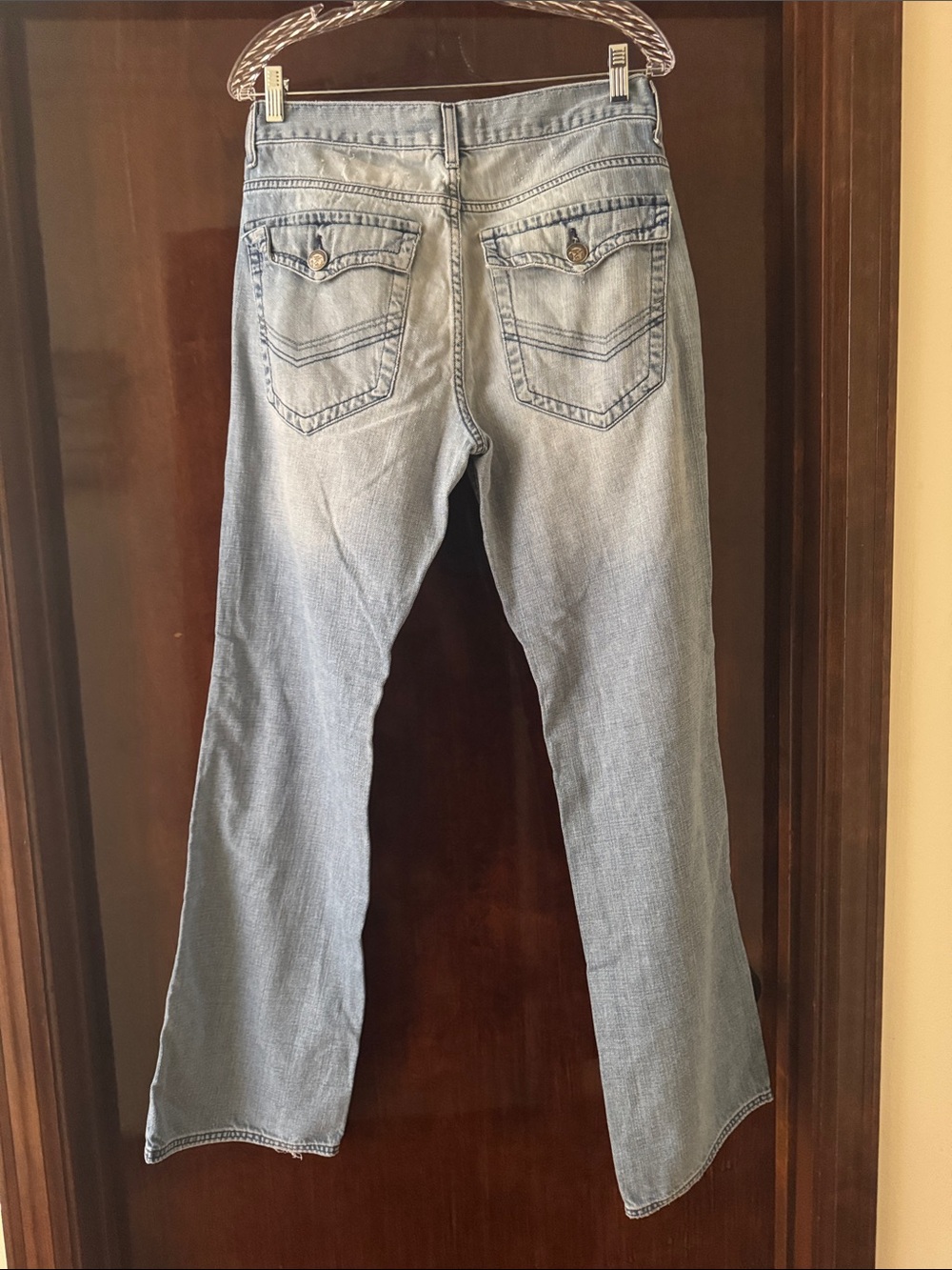 INC Macy’s Men's Light Blue Boot Cut Jeans - Classic Comfortable Fit 32x34